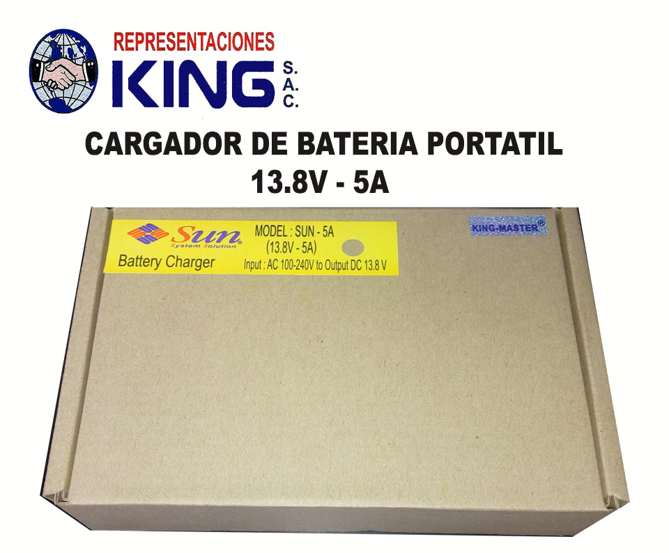 CARGADOR DE BATERIA PORTATIL 110/220V 13.8V